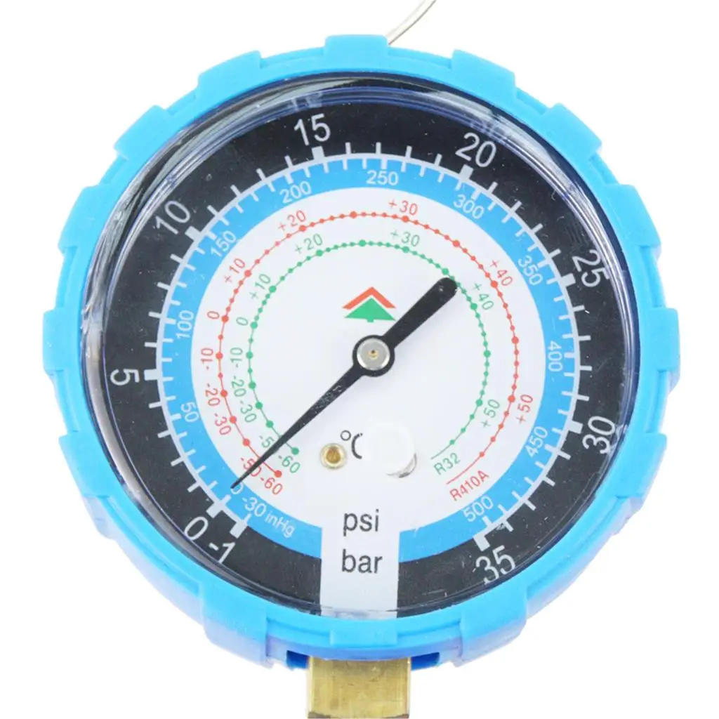 HS-468AL Манометр низкого давления 1-way коллектор для R410a R32 холодильного кондиционера жидкостный счетчик Снежный стол Хладагент