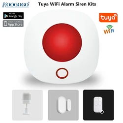 Tuya – sirène lumineuse wi fi, haut parleur 110db, sans fil, stroboscope 433MHz, système d'alarme de sécurité d'intérieur, Gsm, 4G 