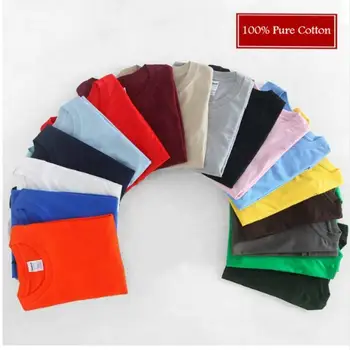

Men's and women's solid color T-shirt 2020 black and white boy T-shirt skating T-shirt running solid color fashion top