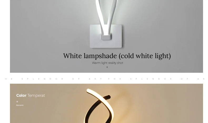 Светодиодный светильник lampada, современный светодиодный настенный светильник, зеркальный светильник, волнистый акриловый светодиодный светильник белого цвета для гостиной, столовой, коридора, светильник ing