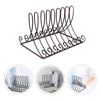 

1 Pc Book Rack High Quality Durable Prime Sturdy Desktop Bookshelf Iron Bookshelf Book Rack for Office Study Room