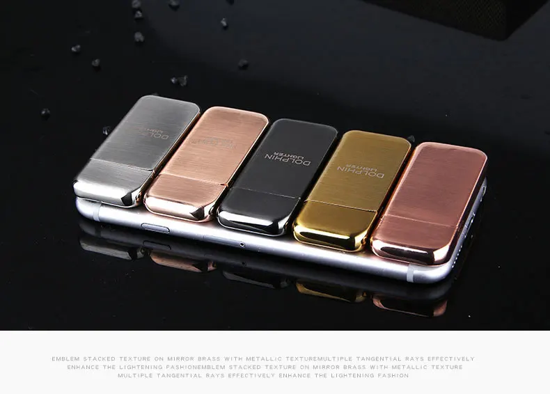 Description Picture 3 of itemPersonalized Grinding Wheel Metal Creative Inflatable Lighter Creative Open Flame Lighter Cigarette Accessories Gas Lighter
