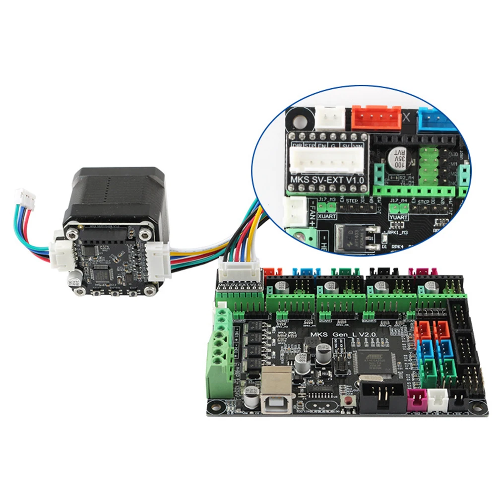 STM32 чип 42 замкнутая петля шагового двигателя набор MKS SERVO42B+ плата адаптера модульная Схема платы для 3D-принтера запчасти
