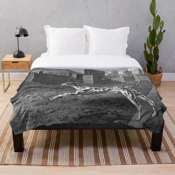 

Dalmatian Dog Vintage Drawing Throw Blanket Soft Sherpa Blanket Bed Sheet Single Knee Blanket Office Nap Blanket