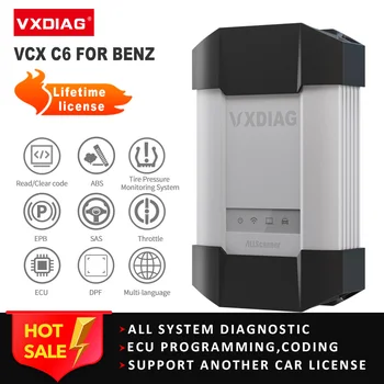 VXDIAG VCX C6 For Mercedes Benz DIoP Car Diagnostic Tools SD Connect Diagnosis Auto OBD2 Code Scanner programming For MB Star C6 1