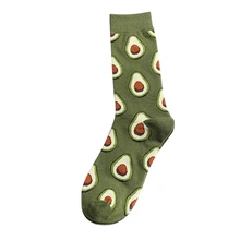 Повседневные носки с принтом еды эластичные дышащие хлопковые чулки аксессуары для обуви