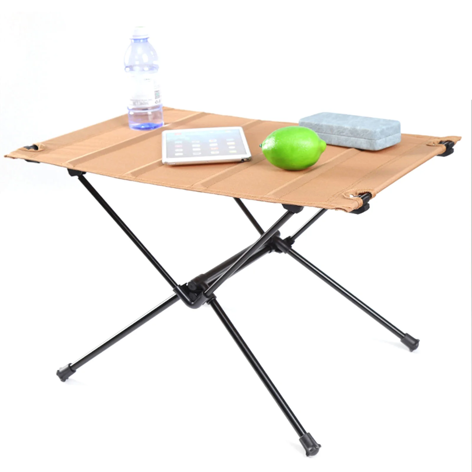 Foldable Camping Table-Aluminum Lightweight Folding Table Compact Roll Up Tables Collapsible Table for Fishing Picnic BBQ