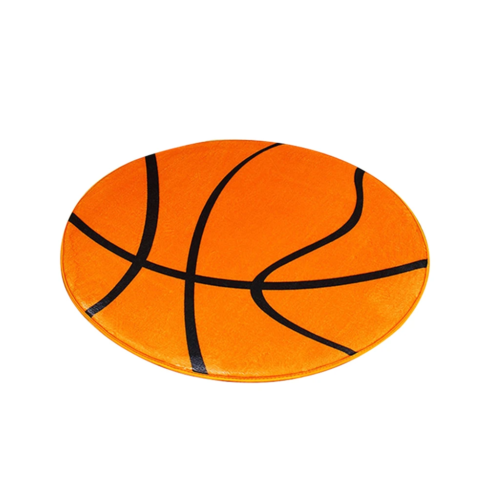 Round Floor Mats for Living Room Football Basketball Pattern Rugs Pad Chair Mat Carpet Rugs Anti Slip Floor Mat Doorway carpet