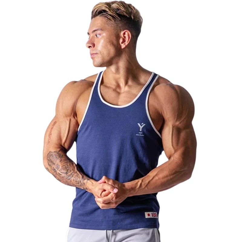 

Майка мужская для спортзала, топ для фитнеса, жилет Alphalete, эластичная майка из хлопка для бега, топ для майки