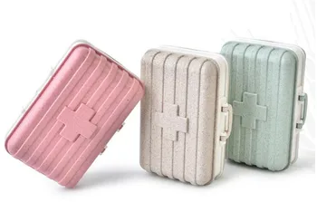 

1PC Mini Portable Pill Case Medicine Boxes Pill Box Splitters Home Medical Drugs Tablet Empty Container Splitters Travel Pill Bo