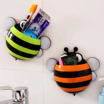 

Ladybug Toothbrush Holder Suction Ladybird Toothpaste Wall Sucker Bathroom Sets Household Merchandises