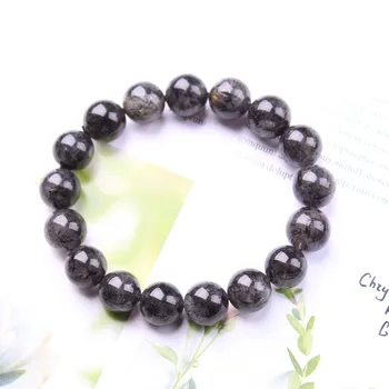 

Natural gemstone black hair crystal bracelet, natural charm crystal jewelry, energy bracelet for men and women