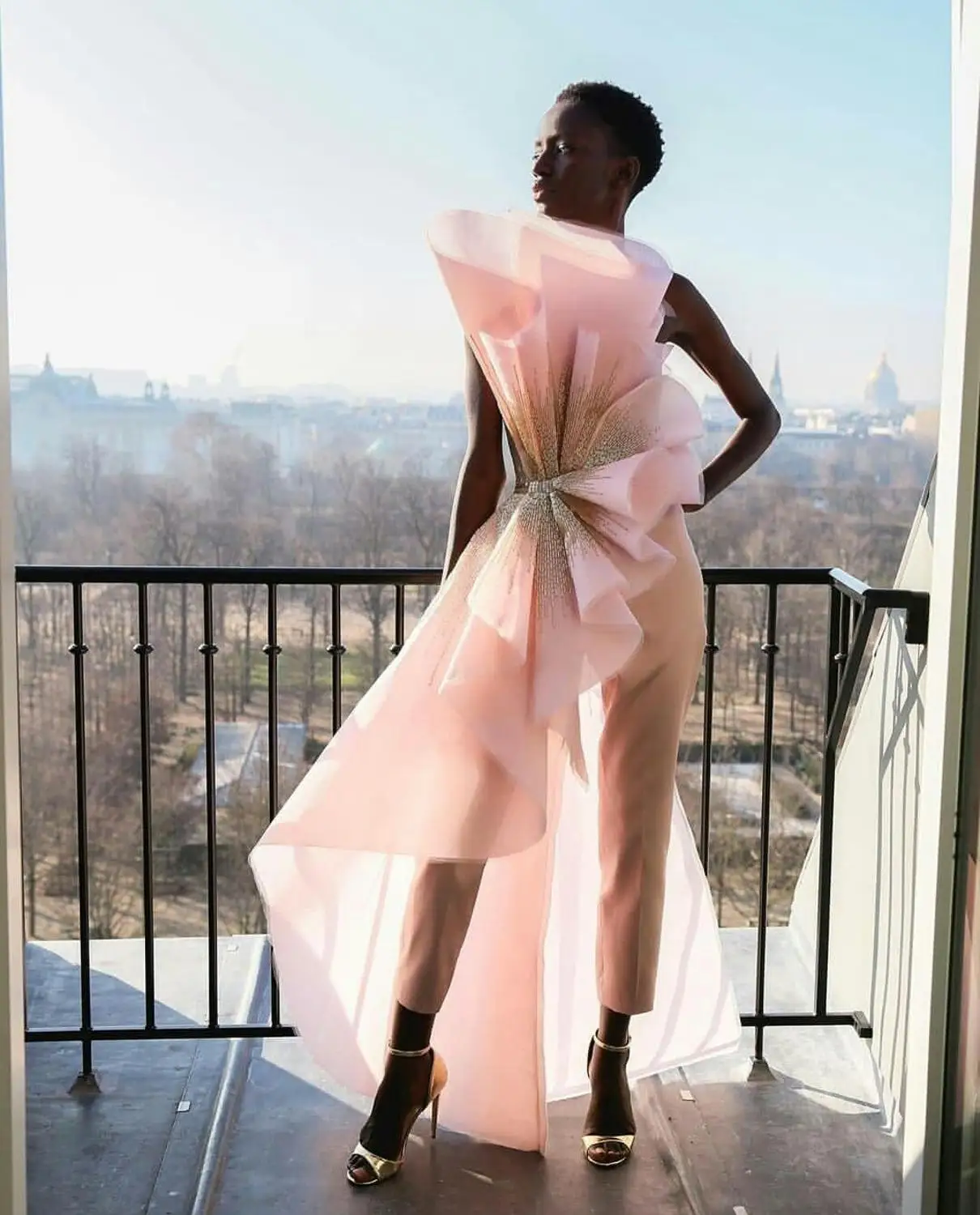 

Pink Designer Jumpsuits 2020 Prom Dresses Sexy Strapless Beaded Evening Gowns Ankle Length Satin Party Dress Vestido de fiesta