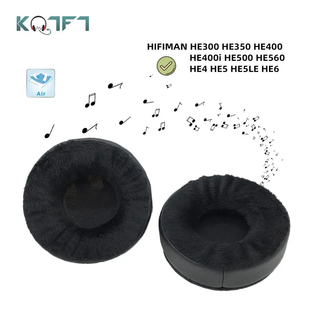 Бархатные сменные амбушюры KQTFT для HIFIMAN HE300 HE350 HE400 HE400i HE500 HE560 HE 4 5 5LE 6 частей
