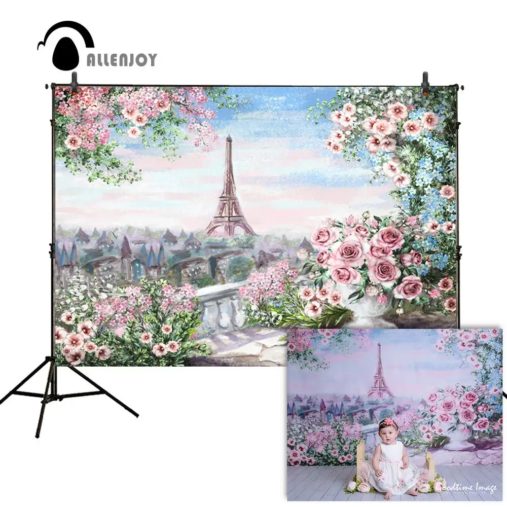 Allenjoy 写真を撮るためのピンクの花の背景 エッフェル塔 子供のための美しい背景 写真スタジオ Aliexpress Allenjoy 写真を撮るためのピンクの花の背景 エッフェル塔 子供のための美しい背景 写真スタジオ Aliexpress
