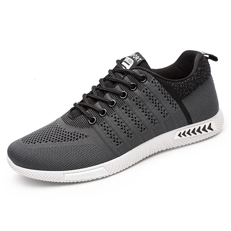 Кроссовки; дышащая обувь в стиле старого Пекина; повседневная обувь; Молодежная мужская обувь - Цвет: A26 grey
