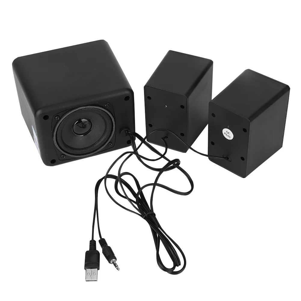 Мини Низкие/высокие частоты регулируемые ручки USB 2,1 BT динамик компьютерный сабвуфер динамик 3,5 мм Интерфейс черный