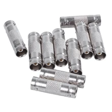 10 шт BNC Женский Джек к BNC Женский муфта адаптеры серебро