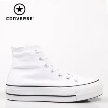 

Converse Chuck Taylor All Star Platform Clean High Top White SNEAKERS Woman Shoes Casual Fashion 69224