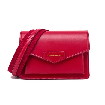 

Summer 2020 shoulder slanting small square beach bag women's high quality Fashion women leather handbags New Design korean Style