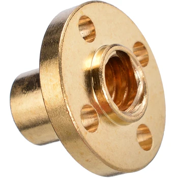 

Mayitr Brass Screw Nut Screw Flange 8mm T8 Lead Screw Nut Threaded Rod for CNC 3D Printer Hardware Tools