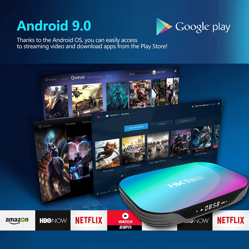 HK1 коробка 8K ТВ приёмник Amlogic S905X3 4 Гб ОЗУ 64 Гб ТВ притв-приставка Android 9,0 1000M двойной Wifi 4K Youtube Netflix Smart tv BOX 4 4 4 4 4 4 4 4 4 Гб 32 32 32 Гб
