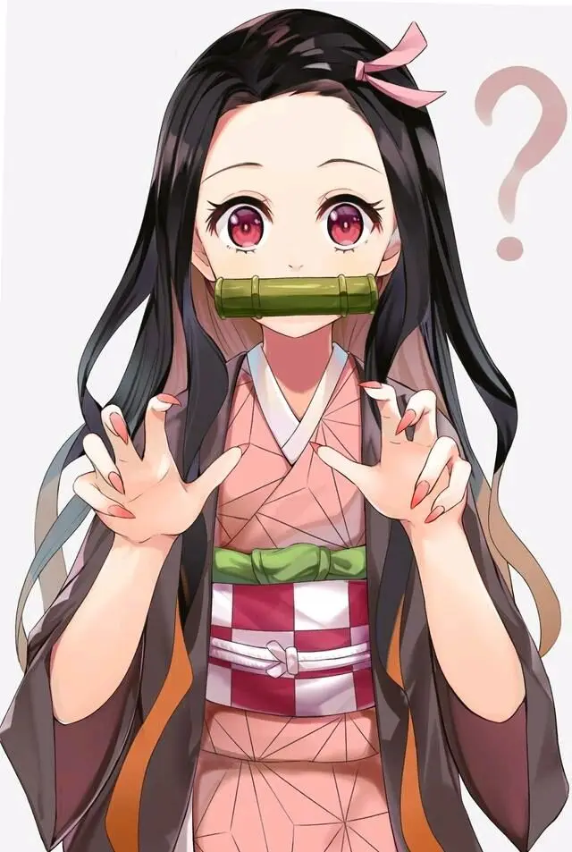 Аниме «Demon Slayer Kimetsu no Yaiba Kamado Nezuko», маски для косплея для женщин и девочек, латексная маска на половину лица, Вечерние Маски на Хэллоуин, карнавал, реквизит