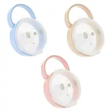 Коробка для хранения детских сосок с рисунком панды из мультфильма, пустышки для сосков, прозрачные пылезащитные коробки, портативные