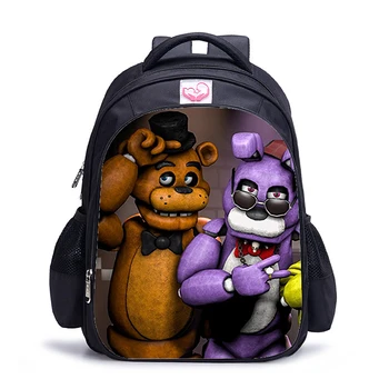 

16 Inch Five Nights At Freddys Children School Bags Orthopedic Backpack Kids School Boys Girls Mochila Infantil Catoon Bags