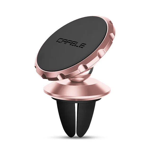 Rose gold for vent Cafele магнитный автомобильный держатель для телефона, крепление на вентиляционное отверстие, магнитный автомобильный держатель для мобильного телефона, универсальная подставка, поддержка gps - Цвет: Rose gold for vent