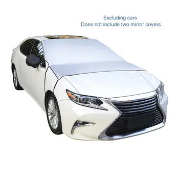 

205*150cm Car Snow Block Car Front Windshield Cover Frost-proof Anti-icing Half-car Clothing Car Cover Protective Cover