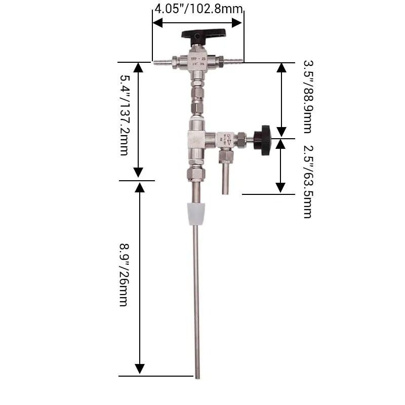 Aço inoxidável Homebrew Bottle Filler, Counter Pressure, Bottling Tool, Brand New, 304