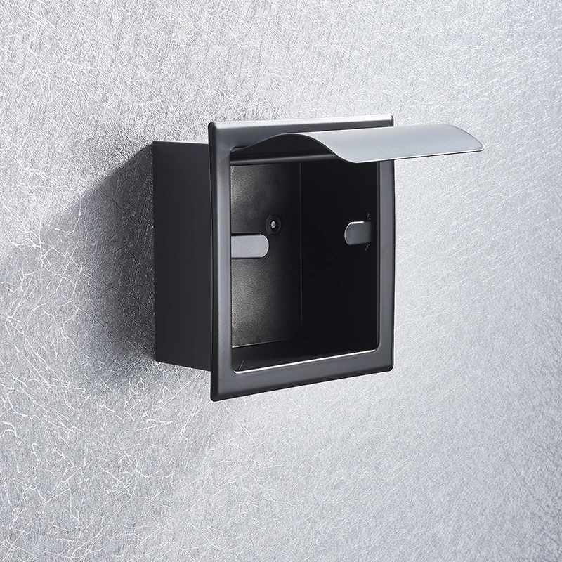 Toilet Paper Holder Stainless Steel 304 Roll Paper Box Wall Mounted Concealed Bathroom Roll Box Waterproof paper towel holder toilet paper holder toilet roll holder