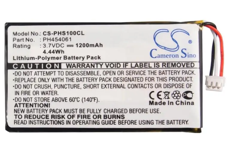 Cameron sino 1200 мАч аккумулятор для Philips S10A S10A/38 S10H PH454061 беспроводной телефон Батарея