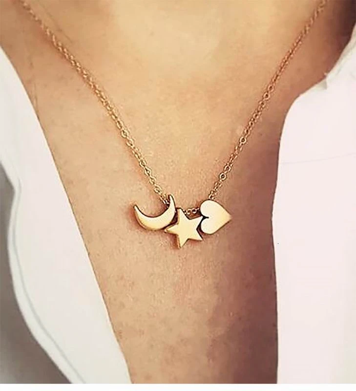 style 20 Бохо чокер с несколькими слоями ожерелье s для женщин золотая луна письмо кисточкой кулон цепь длинное многослойное ожерелье модное женское ювелирное изделие подарок - Окраска металла: style 20