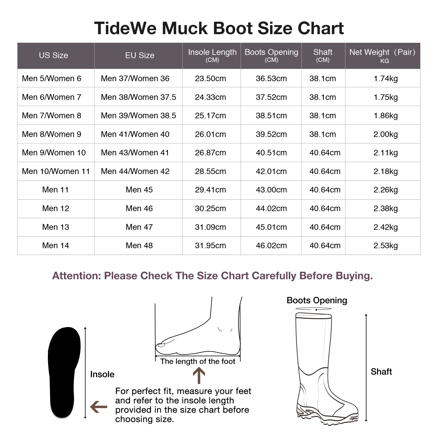 TideWe/коричневые многоцелевые сапоги Muck водонепроницаемые прочные 6 мм Неопреновые дождевые охотничьи сапоги для мужчин и женщин