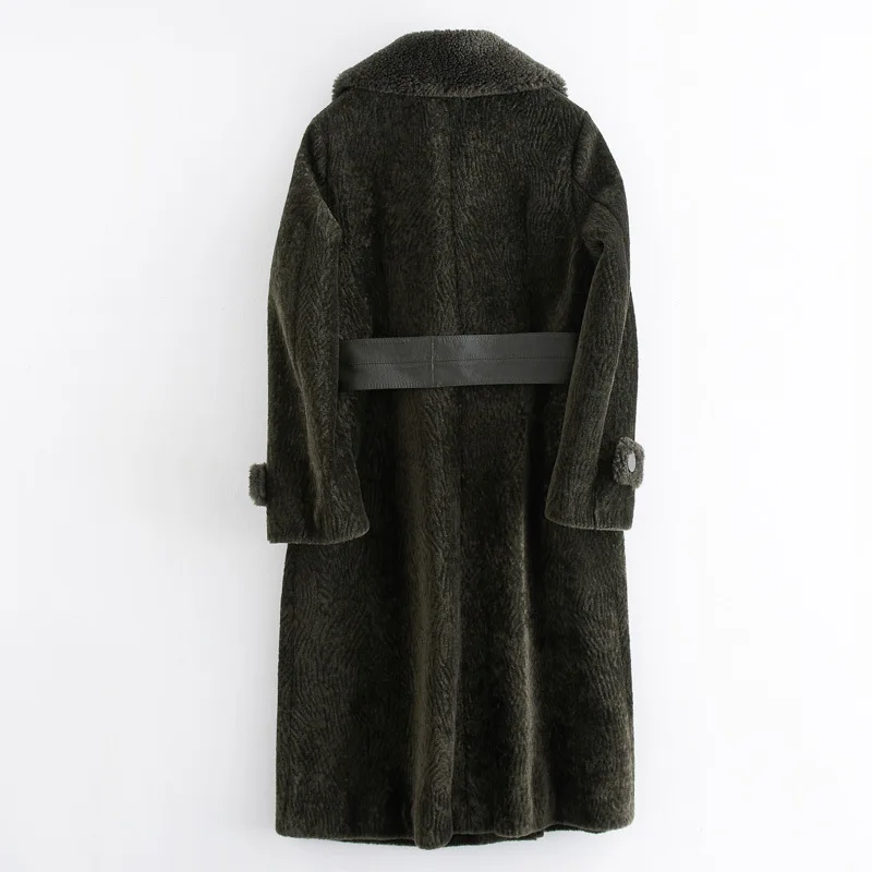 Женское пальто с натуральным мехом, осенняя зимняя одежда, Корейская, куртка для стрижки овец, женские винтажные шерстяные куртки и пальто, lw2020