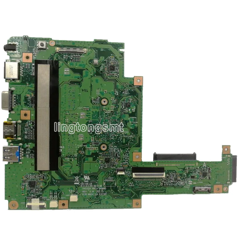 Материнская плата X453SA REV2.0 для For Asus X453S X453 материнская ноутбука N3050 CPU 100%