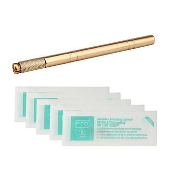 

BeautyBigBang 3D Embroidery Handmade Pen Sets Portable Alloy 12 Pins Eyebrow Tattooing Manual Tool