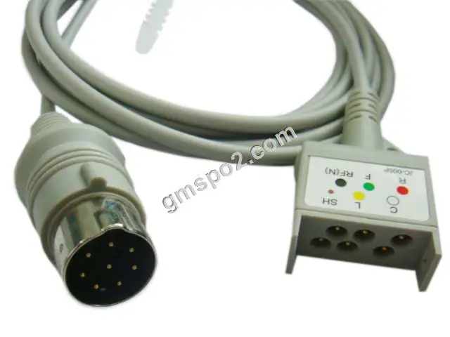 

Compatible Nihon Kohden OEC 6120A 8 Pin ECG trunk Cable