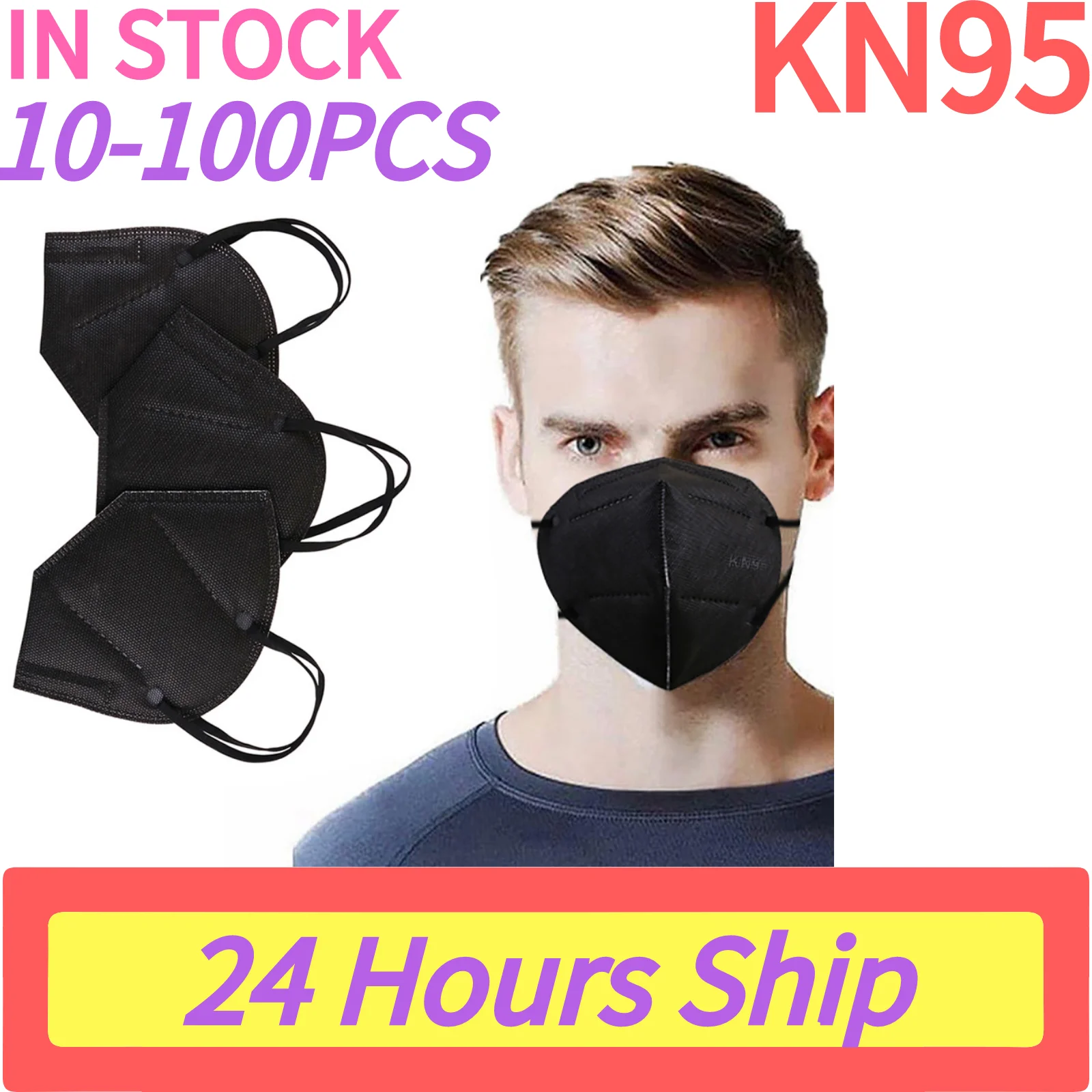 10-100pc KN95 cara máscara mascarilla fpp2 homologada mascarillas fpp2 mascarillas kn95 máscaras ffp2 mascarillas ffp2reutilizable