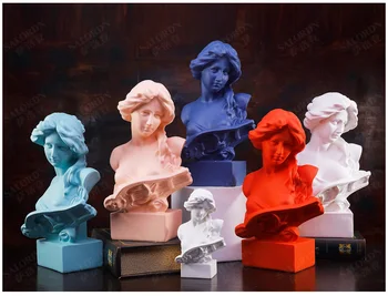 

[HHT] Nordic Character Statue Piano Female Sculpture Art Ornaments Home Decoration Living Room TV Cabinet Desk Resin Furnishings