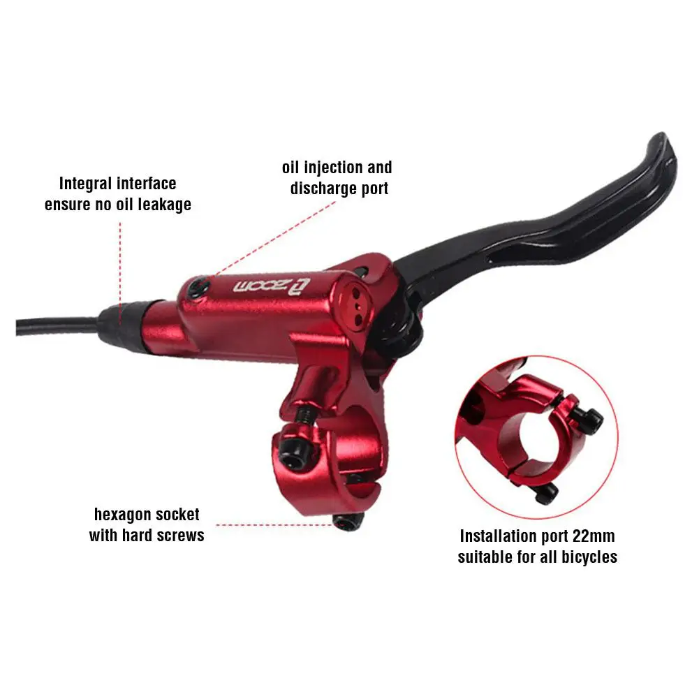 Kuulee Mountain Bike Hydraulic Brake Oil Brake Aluminum Alloy Bikes Accessories