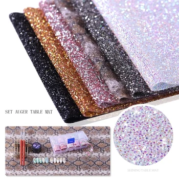 

Manicure Hand Rest Mat Beautiful Simulated Diamond Embroidery Nail Cushion Salon Polish Hand Holder Nail Art Hot Selling W1