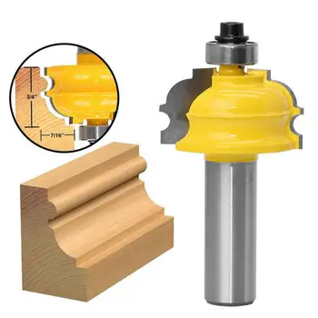

1/2in Shank Milling Cutter Router Bit Shank Trimmer Woodwork Groove Joint Assembly Router Cutter Power Cabinet Line Cutter Knife