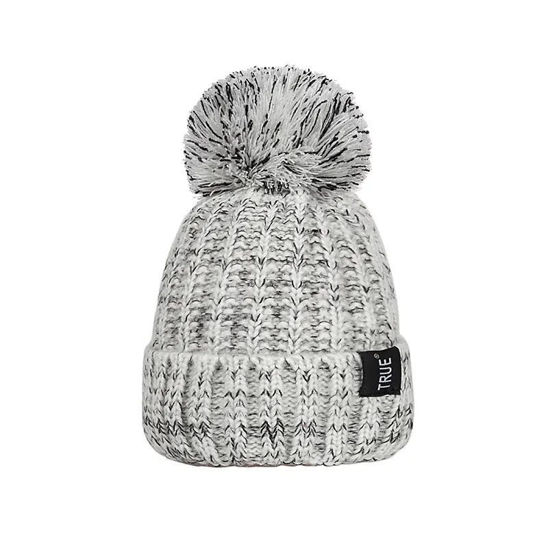 Женские милые плюшевые шапки горячая Распродажа зимние Skullies шапки теплая шапка с помпоном женские вязаные шапки мужские уличные для отдыха