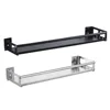 Kitchen Organizer Wall Mount Storage Rack Punch-free Metal Spice Jar Rack Cabinet Shelf Kitchen Storage Holder 6