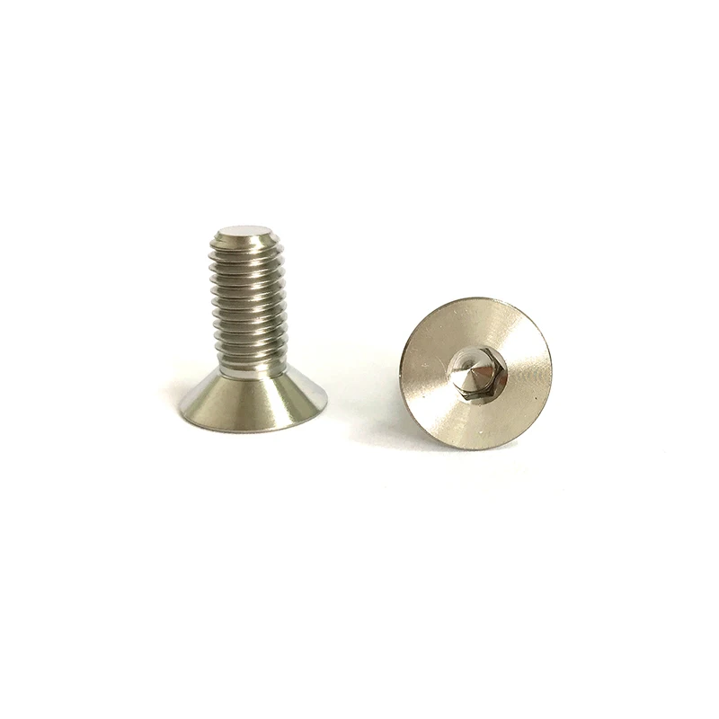 Aerospace Grade 2Pcs M8 x 20 Titanium Ti Bolts Hex Head Screw Fastener