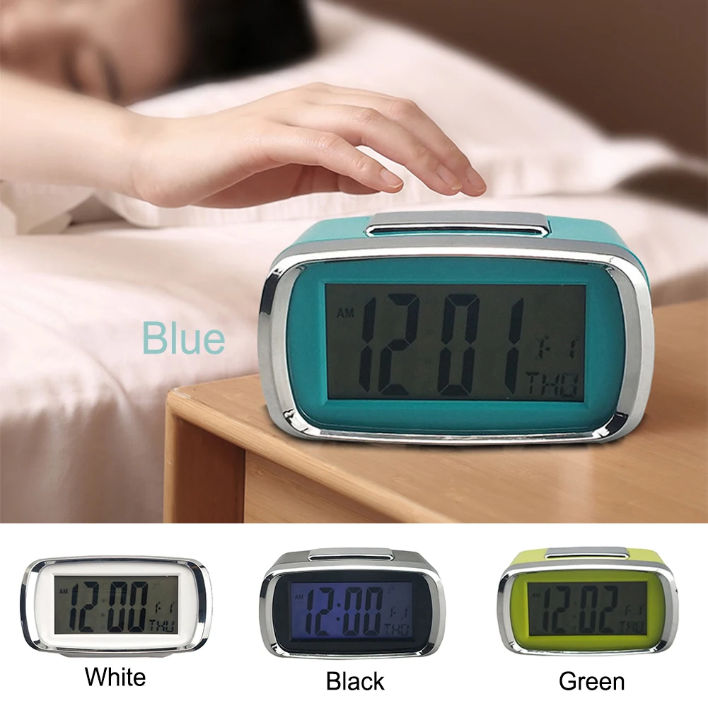 

Creative Candy Colorful Mini LCD Electronic Alarm Clock With Backlight Child Student Bedside Snooze Bedroom Silent Alarm Clock