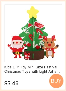 Детская игрушка «сделай сам», мини размер, Праздничные рождественские игрушки, светильник для творчества и рукоделия, материал, сумка для детей, ручная работа, рождественские игрушки, подарки